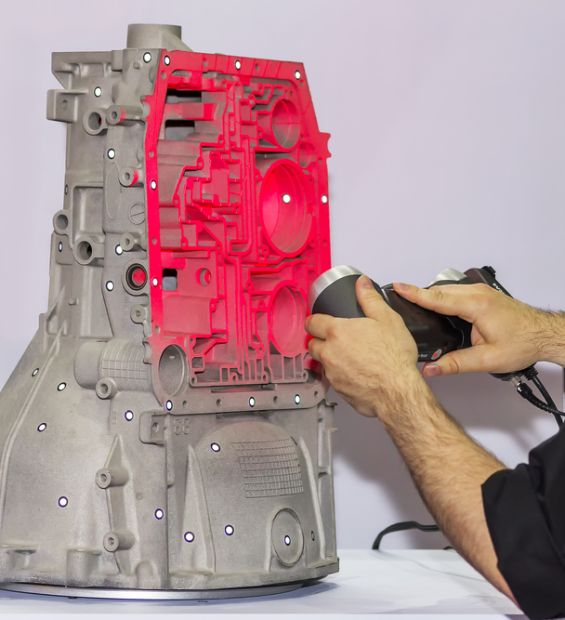 Engineer,Or,Operator,Who,Emits,Pink,Light,Laser,From,A